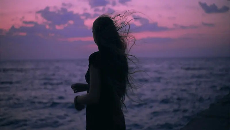 Looking out over the ocean